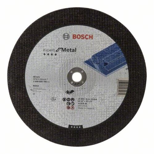 BOSCH Trennscheibe gerade Expert for Metal A 24 R BF, 300 mm, 20,00 mm, 3,5 mm 2608600706