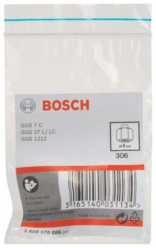 BOSCH Spannzangen-Spannhülse mit Spannmutter 8 mm 2608570086