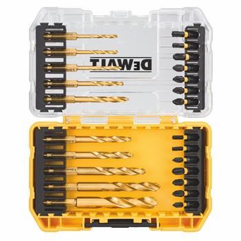 DeWALT FLEXTORQ Schraubendreher-Bit und Metallbohrer-Set (24 Stück) DT70748T