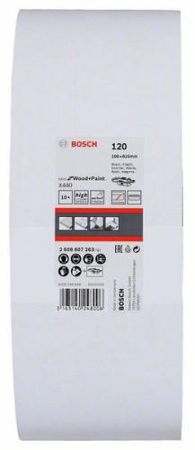 BOSCH 10-teiliges Schleifband-Set X440 100 x 610 mm, 120 2608607263