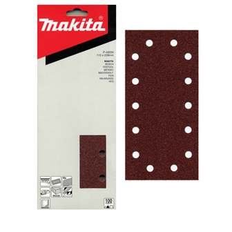 MAKITA Schleifpapier Klett 115x229 mm 14 Löcher K240, 10 Stück P-43094