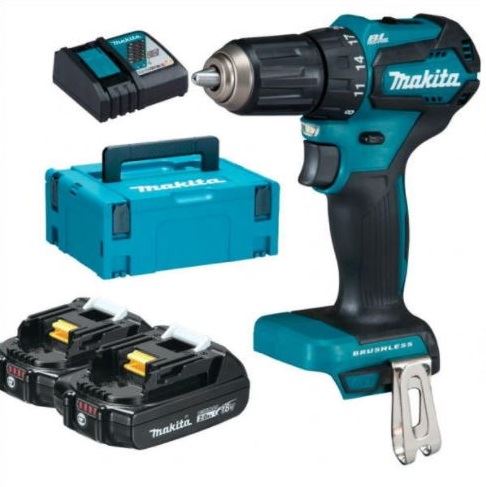 MAKITA Akku-Akkuschrauber Li-ion LXT 18V/2,0 Ah, Makpac DDF485RAJ