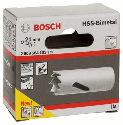 BOSCH HSS-Bimetall-Lochstanze für Standardadapter 21 mm, 13/16" 2608584103