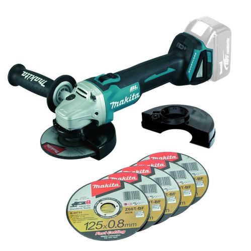 Makita Akku-Winkelschleifer 125 mm Li-Ion LXT 18 V, ohne Akku DGA504ZX1