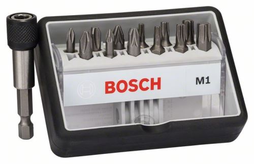 BOSCH (12+1)-teiliger Satz Schraubendreherbits Robust Line, M Extra-Hart 25 mm, (12+1)-teiliger Satz 2607002563