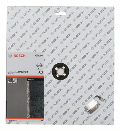 BOSCH Diamant-Trennscheibe Standard für Asphalt 300 x 20/25,40 x 2,8 x 10 mm 2608602624