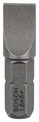 BOSCH Bit flach 1,6x8,0 eh, 25mm, 3 Stück 2607001471