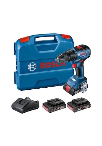 Bosch Professional Set: Akku-Bohrschrauber GSR 18V-50 + 3x Akku 2,0 Ah + Koffer 06019H5005