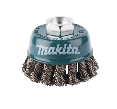 MAKITA Topfbürste 75 mm, Edelstahlgeflechtdraht 0,5 mm D-77497