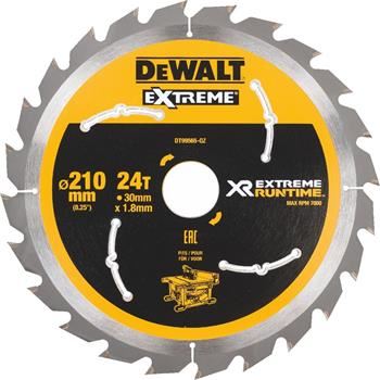 DeWALT Sägeblatt (ideal für FLEXVOLT Sägen), 210 x 30 mm, 24 Zähne DT99565