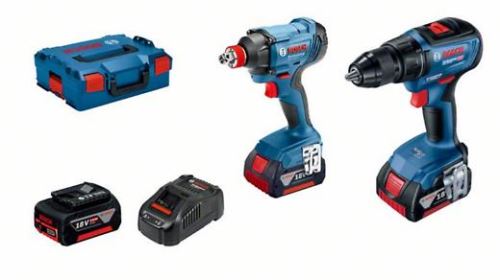 Bosch Professional Set: GSR 18V-50 + GDX 180-LI + 3× GBA 18V 5,0Ah + GAL 1880CV in L-BOXX136 06019G5227