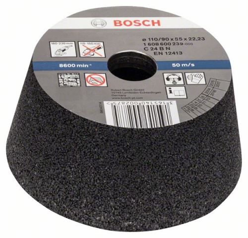 BOSCH Schleiftopf, konisch - Stein/Beton 90 mm, 110 mm, 55 mm, 24 1608600239