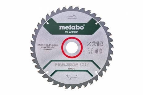 METABO Sägeblatt 254 x 30 mm, 40 Zähne, 20° 628325000