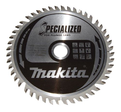 MAKITA Holzsägeblatt SPECIALIZED 160x2,2x20 mm 48 Zähne für Tauchsägen B-32998