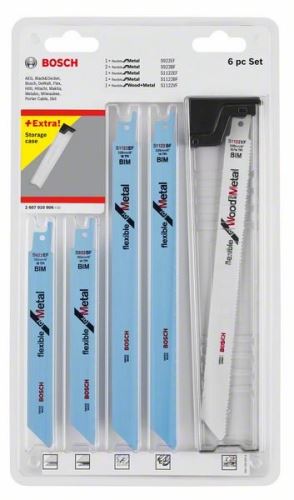 BOSCH Satz Sägeblätter für RSB Hecksägen (6 Stück) Set Top Seller 2607010906