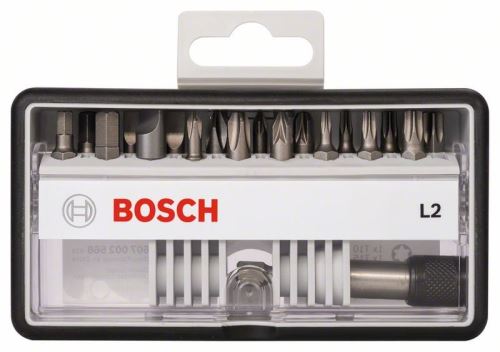 BOSCH (18+1)-teiliger Satz Schraubendreherbits Robust Line, L Extra-Hart 25 mm, (18+1)-teiliger Satz 2607002568