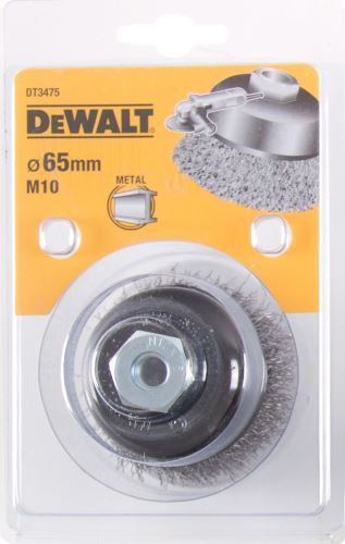 DeWALT Drahtscheibenbürste, gewellte Drähte, für Winkelschleifer 100 x 26 mm (Drahtlänge 26 mm) DT3489