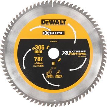 DeWALT Sägeblatt (ideal für FLEXVOLT Sägen), 305 x 30 mm, 78 Zähne DT99576