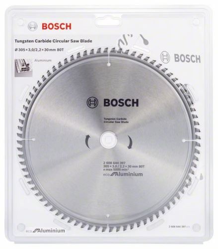 BOSCH Sägeblatt Eco für Aluminium 250x3,0/2,2x30 80T 2608644393