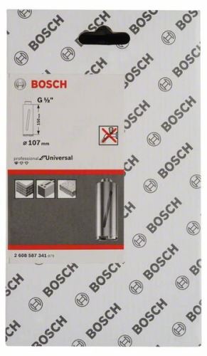 BOSCH Trocken-Diamantbohrer G 1/2 Zoll 107 mm, 150 mm, 6 Segmente, 7 mm 2608587341