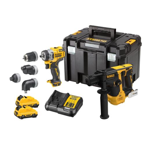 Dewalt Akku-Kombiset DCH072+DCD703, 12V XR, Li-Ion 2x3,0Ah, DCK2101L2T