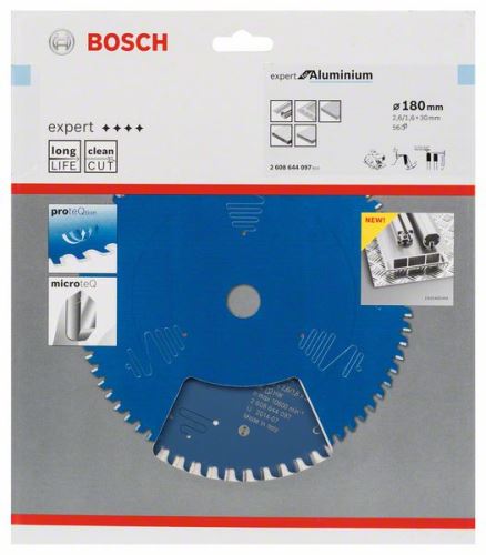 BOSCH Sägeblatt Expert für Aluminium 180 x 30 x 2,6 mm, 56 2608644097