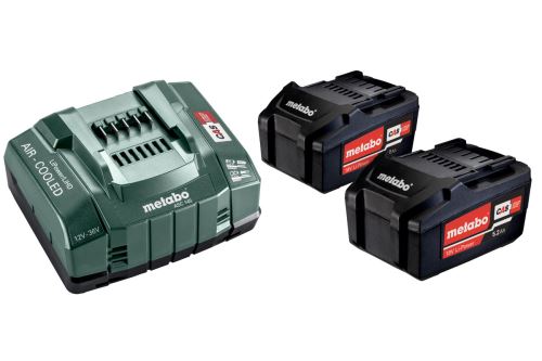 METABO Basisset (Ladegerät + Akkus) 18V / 2 x 5,2 Ah 685051000