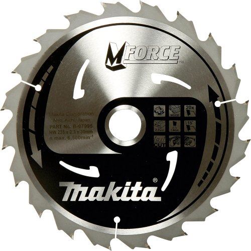 MAKITA Sägeblatt für Holz MFORCE 190x2x30mm 24Z B-32041