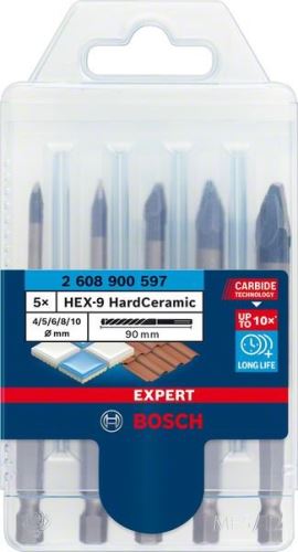 BOSCH EXPERT 5er-Set HEX-9HardCeramic 4/5/6/8/10 2608900597