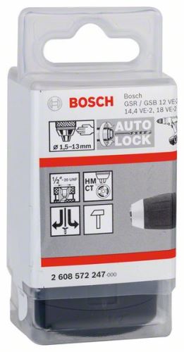 BOSCH Systemfutter 1,5-13 mm, 1/2" – 20 2608572247