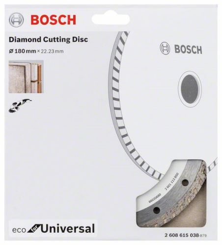 BOSCH Diamant-Trennscheibe ECO für Universal 180x22,23x2,6x7 2608615038