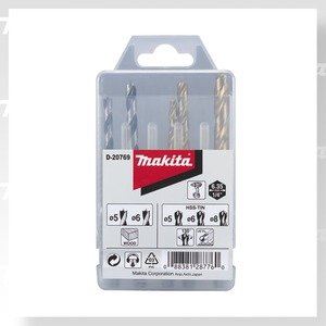 MAKITA Metall-/Holzbohrer-Set 5;6;8/5;6 mm, HEX-Schaft 1/4", 5-teilig D-20769