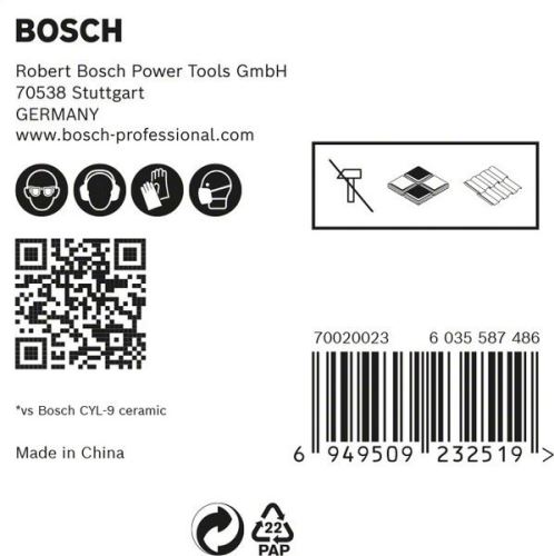 BOSCH EXPERT HEX-9 HardCeramic 6 mm Packung 5 Stück 2608900599