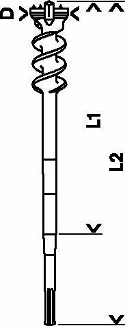 BOSCH Durchbruchbohrer SDS-max-9 Durchbruch 45 x 450 x 600 mm 1618596455