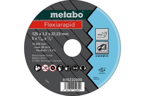 METABO Trennscheibe Flexiarapid 125x1,2x22,23 mm Inox, TF 41 616232000