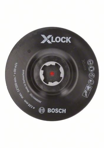 BOSCH X-LOCK Trägerplattensystem mit Klettklemmsystem, 125 mm, 12.500 U/min 2608601722