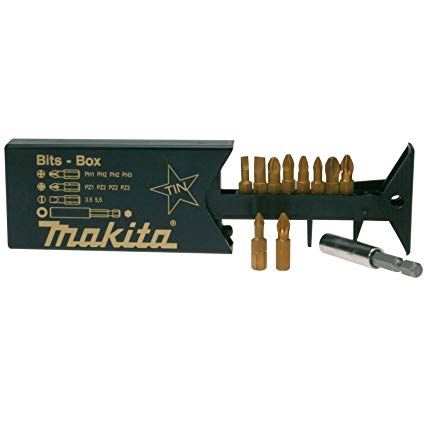 MAKITA Bitsatz TIN, Verlängerung, PH, PZ, flach 11-tlg. P-49046