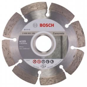 BOSCH Diamant-Trennscheibe Standard für Beton 115 x 22,23 x 1,6 x 10 mm 2608602196