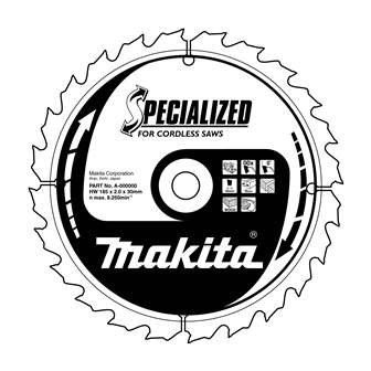 MAKITA Holzsägeblatt SPECIALIZED 136x1,5x20 mm 24 Zähne für Akkusägen B-21995