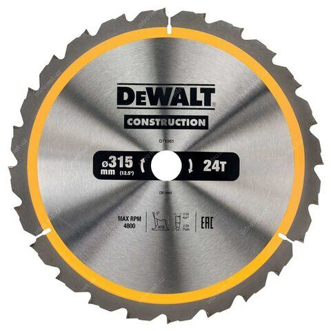 DeWALT Sägeblatt für Holz 315 x 30 mm DT1961