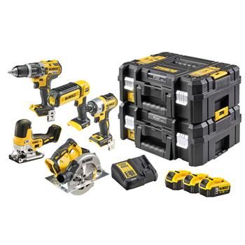 DeWALT 18V Kombi-Akku-Werkzeugset, 3x Akku DCK500P3T