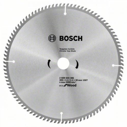 BOSCH Sägeblatt Eco für Holz 305x3,2/2,2x30 100T 2608644386