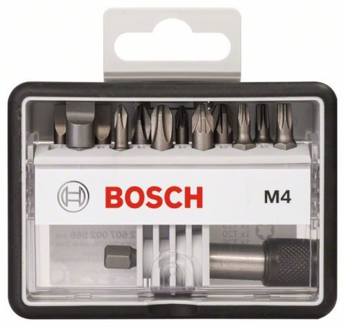 BOSCH (12+1) teiliger Satz Schraubendreherbits Robust Line, M Extra-Hart 25 mm, (12+1) 2607002566