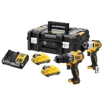 DeWALT 12V Akku-Kompakt-Werkzeugset, 2x Akku, TSTAK DCK2111L2T