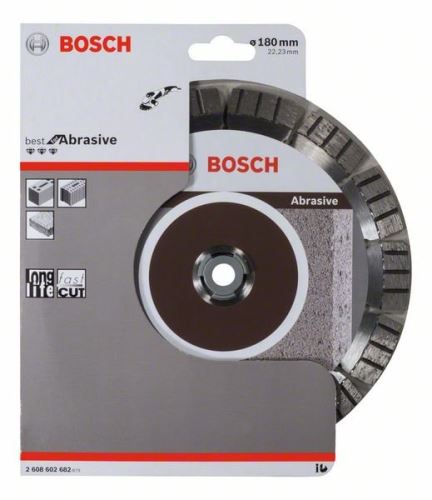 BOSCH Diamant-Trennscheibe Best for Abrasive 180 x 22,23 x 2,4 x 12 mm 2608602682