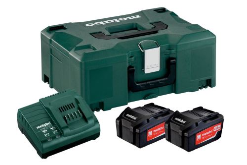 METABO Basisset (Ladegerät + Akkus) 18V / 2 x 4,0 Ah, ASC 30 - 36 V + Koffer 685064000