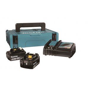 MAKITA Li-ion LXT 18V Set 2 Stk. BL1860B+1 Stk. Ladegerät DC18RC+1 Stk. Makpac 198116-4