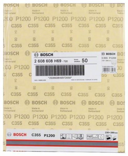 BOSCH Schleifpapier C355 230 x 280 mm, 1200 2608608H69