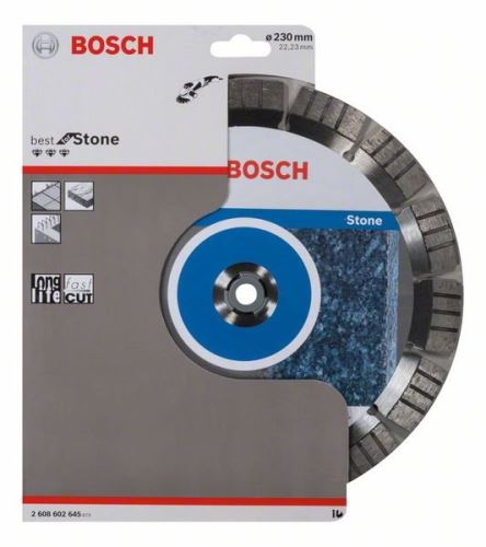 BOSCH Diamant-Trennscheibe Best for Stone 230 x 22,23 x 2,4 x 15 mm 2608602645