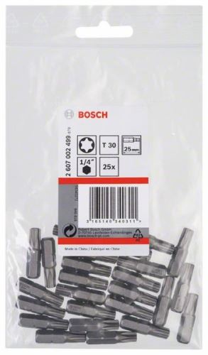 BOSCH Schraubendreher-Bit extra hart Extra-Hart T30, 25 mm (25 Stück) 2607002499